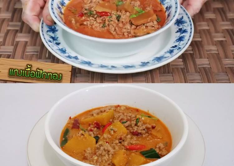 Cara Mudah Membuat Gaeng Nuea Fak Thong (แกงเนื้อฟักทอง/Beef Curry with Pumpkin) Bikin Manjain Lidah