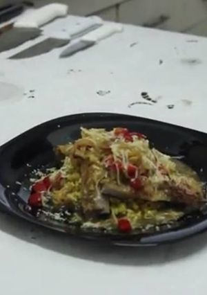 Foto principal de Matambre de cerdo al jerez con arroz yamaní al  curry
