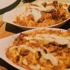 A picture of White sauce macaroni.