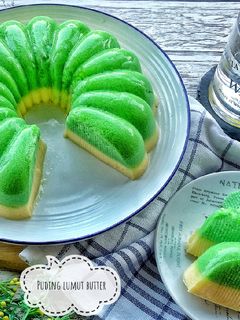 Foto resep 11.Puding lumut butter #kamismanis #bikinramadanberkesan