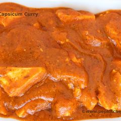 Paneer In Capsicum Curry A picture of Paneer In Capsicum Curry.