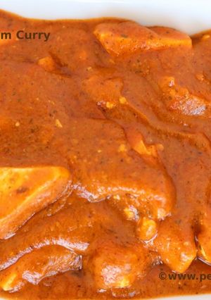 A picture of Paneer In Capsicum Curry.