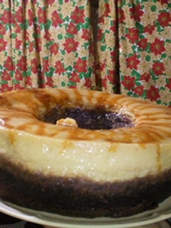 Una foto de Pastel imposible o chocoflan