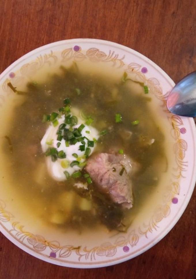 Зелений борщ зі щавлем в мультиварці 😋 🌱