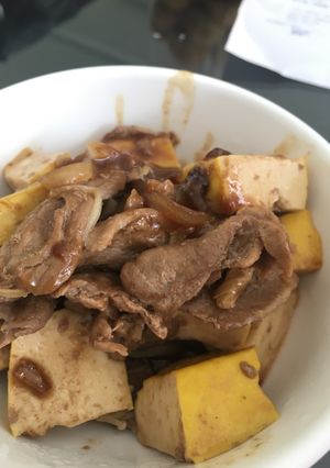 Foto resep Sukiyaki beef enoki dan tahu