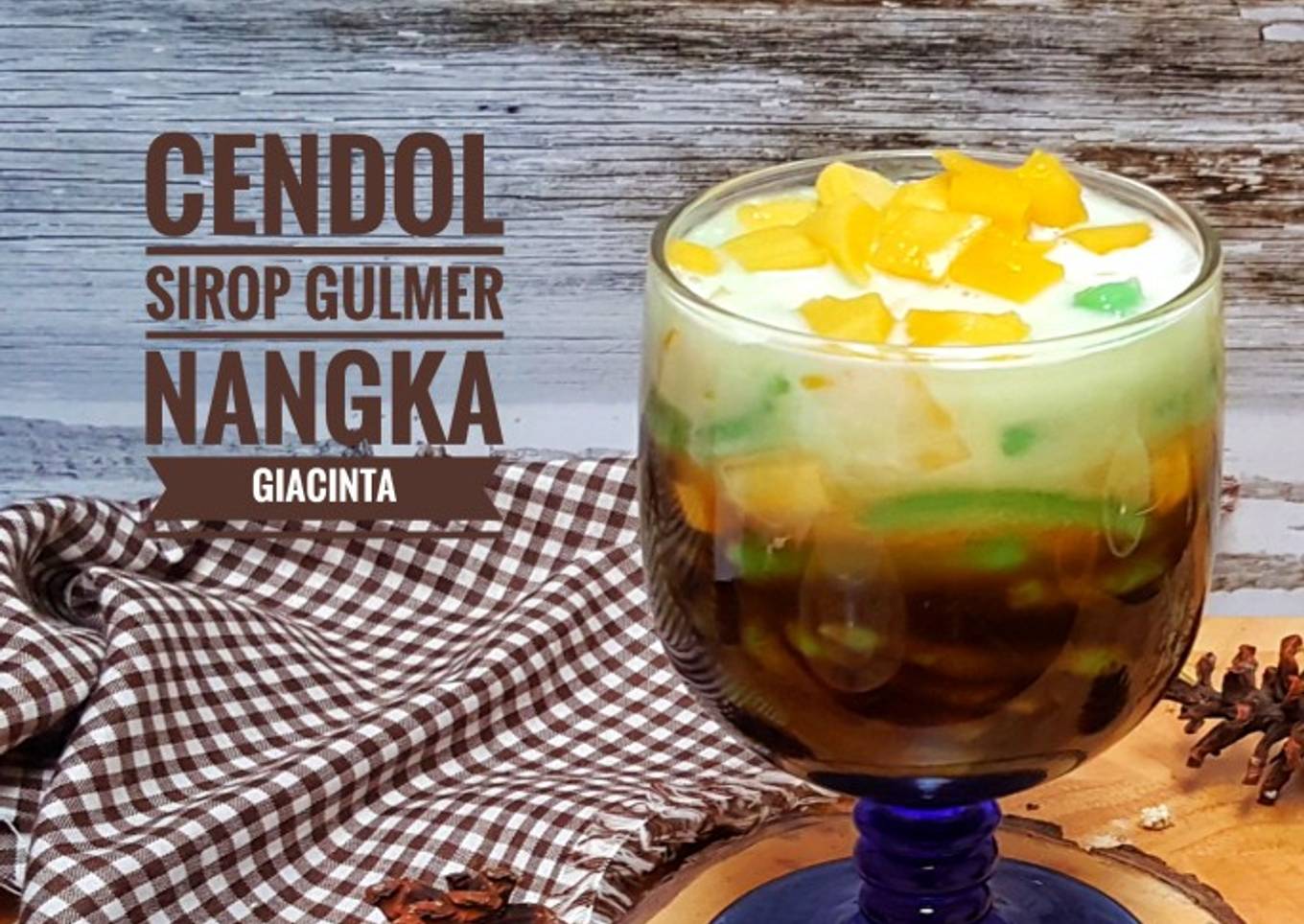 Es Cendol sirop gula merah + Nangka #kamis manis