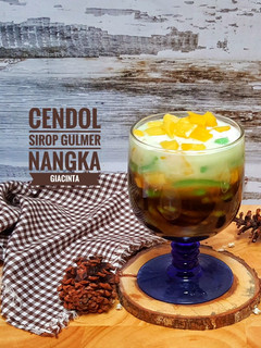 Foto resep Es Cendol sirop gula merah + Nangka #kamis manis