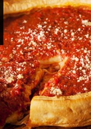 A picture of Chicago-Style Deep Dish Wood Fired Pizza Recipe.