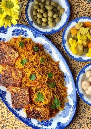 عکسی از دستور ماکارونی گیاهی