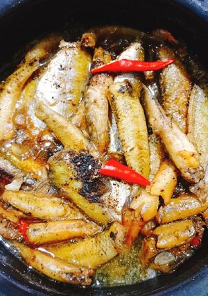 Hình của món Cá bống kho tiêu.