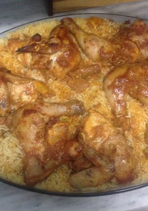صورة لوصفة صينية الارز بالدجاج