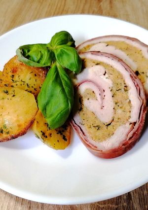 Töltött csirkemell recept fotója