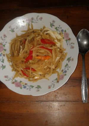 Foto resep Tumis pepaya muda dan kol