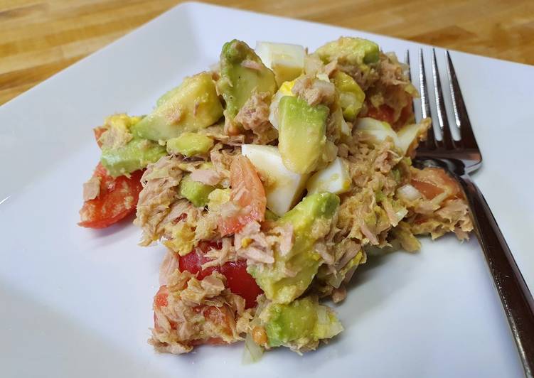 Thunfisch-Avocado-Eiersalat - ein Einfaches Partyessen