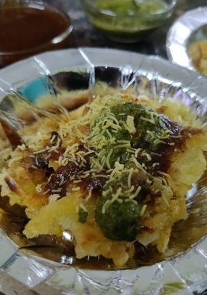 आलू लच्छा चा(|aloo lachcha chaat Recipe in Hindi रेसिपी मुख्य फोटो