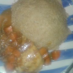 A picture of Peanut butter rice.