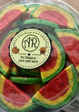 Foto resep Watermelon 🍉 cookies