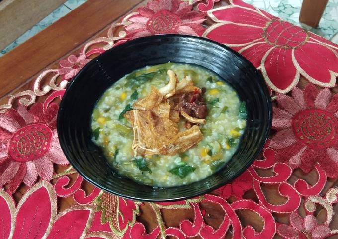 Bubur Manado Ala orang Jawa yg Tinggal di Riau