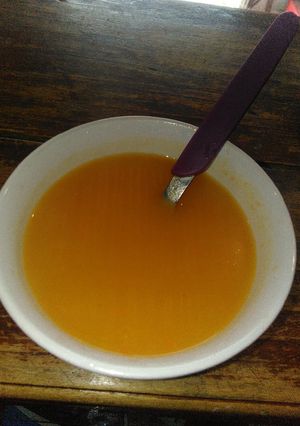 Una foto de Sopa licuada de calabaza