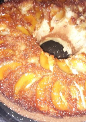 Una foto de Torta invertida de manzanas