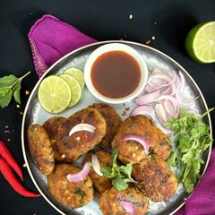 Pomfret Fish Cutlet A picture of Pomfret Fish Cutlet.