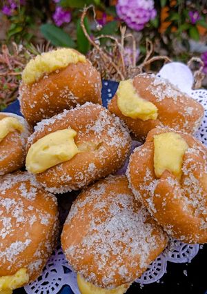 Foto resep Bomboloni with vanilla custard pastry cream