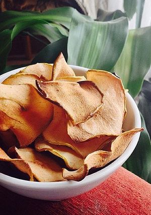 Una foto de Chips de manzana 🍎🍏