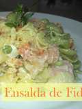 Ensalada de fideos tricolor