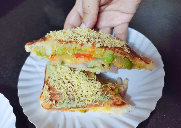 Steps to Cook Delicious Bombay toast sandwich