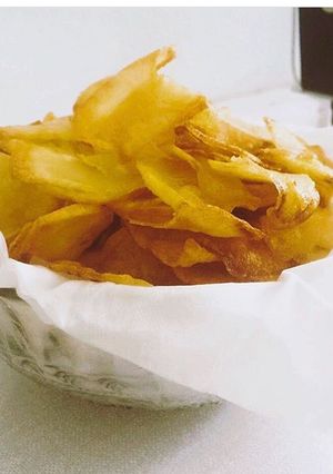Hình của món Snack khoai tây vị truyền thống.