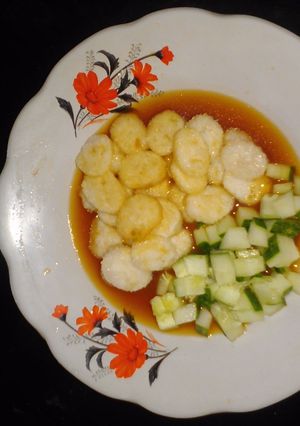 Foto resep Nasi sisa + kanji ala empek2 no telur enak