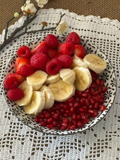 Una foto de Porridge de frutas