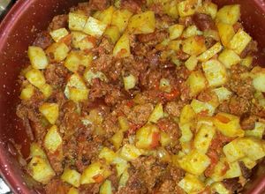 Una foto de Papas con chorizo (fácil)