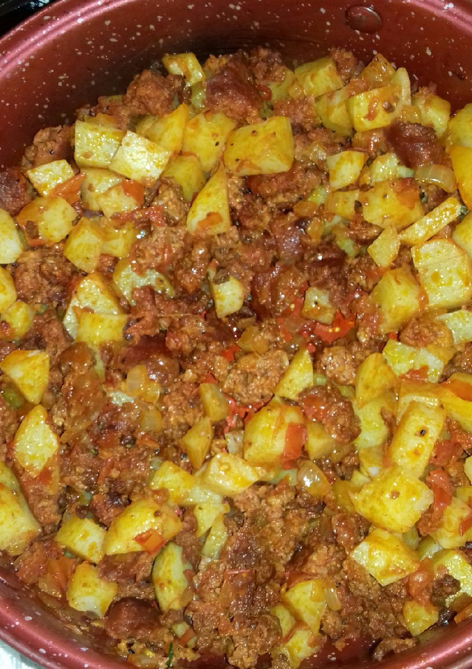 Una foto de Papas con chorizo (fácil)