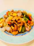 Pollo salteado con nueces de anacardoYāoguǒ jī dīng腰果鶏丁Japonés TORI-NO-QUASYUITAME🇺🇾🇯🇵鶏のカシューナッツ炒め