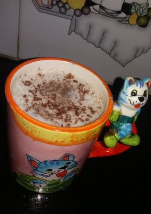 A picture of Choco milk shake.