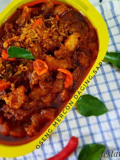 Foto resep Oseng mercon daging sapi