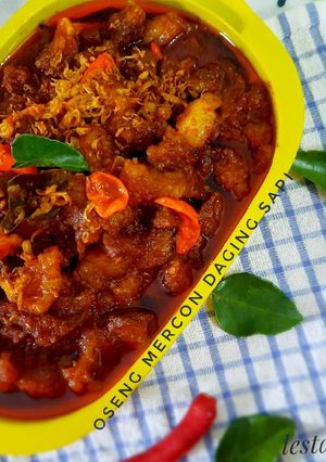 Foto resep Oseng mercon daging sapi