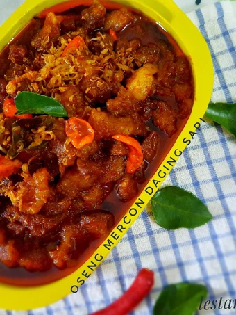 Cara Gampang Membuat Resep Oseng mercon daging sapi yang Enak Banget