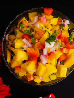 A picture of Mango Salsa#Saladcontest.