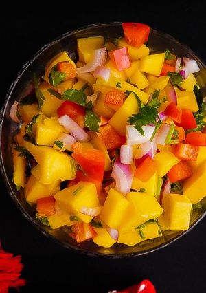A picture of Mango Salsa#Saladcontest.