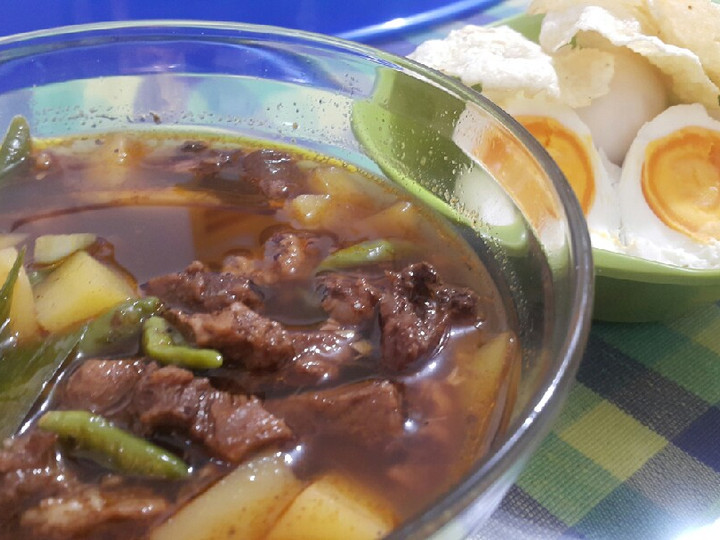 Resep Rawon modif (bumbu instan) yang Enak