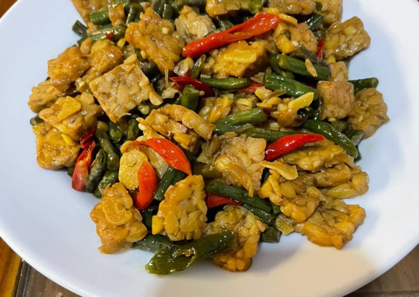 Oseng Tempe Kacang Panjang