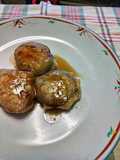 Teriyaki Chicken and Tofu Tsukune with Lotus Root