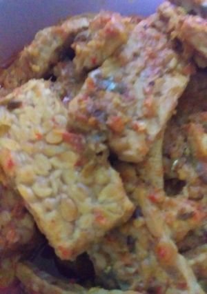 Foto resep Tempe bumbu pedas