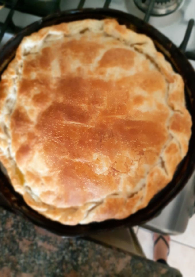 Una foto de Tarta de pollo, fácil, rápida y económica🤗
