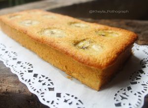 Foto resep Cake Pisang 5 Bahan Sangat Lembut No Bp / SP (with lemon glaze)