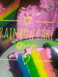 Foto resep Rainbow Cake Kukus