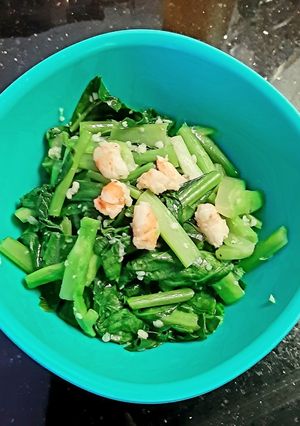 Foto resep Tumis Baby Kailan Hongkong Udang