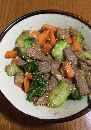 Foto resep Oseng daging tabur wijen